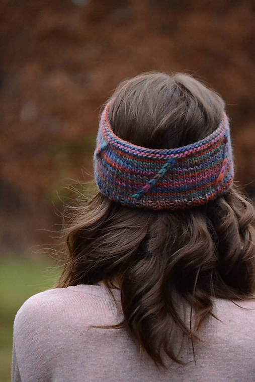 Čiapky, čelenky, klobúky - Čelenka CATHY, 100% merino - 12865752_