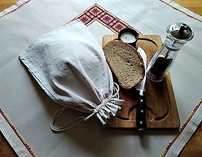 Úžitkový textil - Vrecko na chlieb - 12865256_
