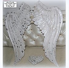 Dekorácie - Anjelské krídla-drevorezba-rôzne rozmery - 12864607_
