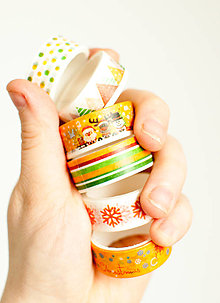 Papier - WASHI " Vianoce orange" - 12865629_