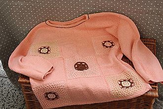 Topy, tričká, tielka - Pletené. Luxusný sveter z bavlnenej priadze - 12871230_