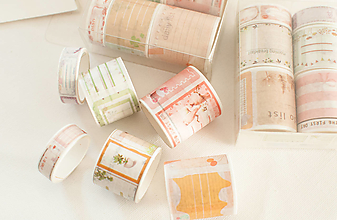 Papier - Washi Set/6pcs "jurnal tvorenie" - 12870517_