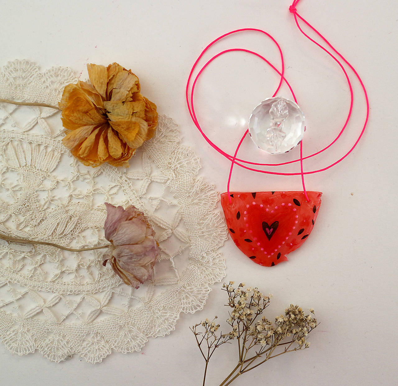 Srdce horúce/ náhrdelník