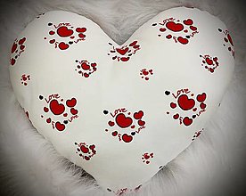Úžitkový textil - Vankúš - Valentínske srdiečko - 12876401_