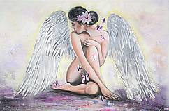 Obrazy - Anjelská žena - 12875161_