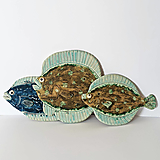 Sochy - Keramická rybka (Malá rybka - cca 25x15 cm - Modrá) - 12872866_