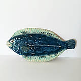 Sochy - Keramická rybka (Malá rybka - cca 25x15 cm - Modrá) - 12872908_