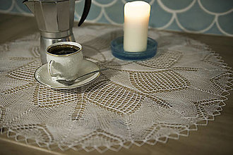 Úžitkový textil - Pletená prikrývka Star - veľká - 12872149_