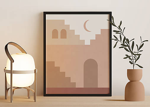Obrazy - Minimalistický BOHO print - 12879797_