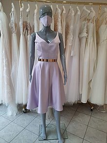 Šaty - Saténové fialové šaty - 12879752_