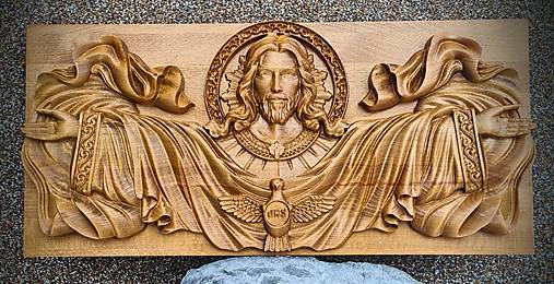 Dekorácie - Drevorezba Jesus  - 12881136_