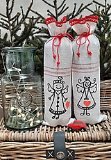 Darčekové/ Valentínske/ Mikulášske/ Vianočné vrecúško_ aj na darovanie fľaše :-)