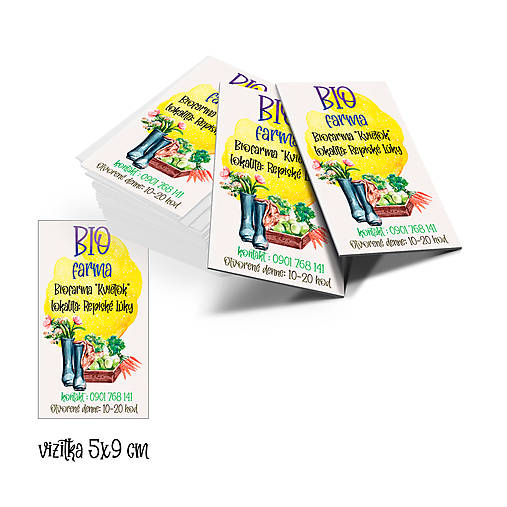 Grafika - VIZITKA / VISAČKA (bio farma) - 12888536_