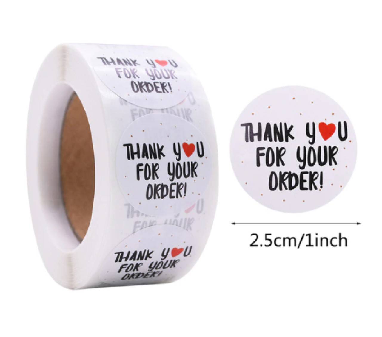 NA102 Nálepka thank you for your order 2,5 cm
