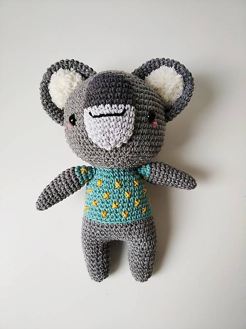 Hračky - Háčkovaná koala Alžbetka - 12885845_