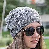 Čiapky, čelenky, klobúky - pletená čiapka - 100% tweed - 12887300_