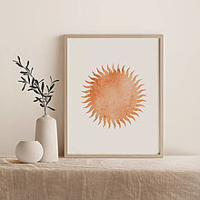 Grafika - Minimalistický print slnka - 12885731_