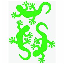 Detské doplnky - Neónové nažehľovačky Salamandra (Zelená) - 12893399_