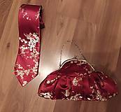 Kabelky - Hodvábna kravata + kabelka - 12894154_