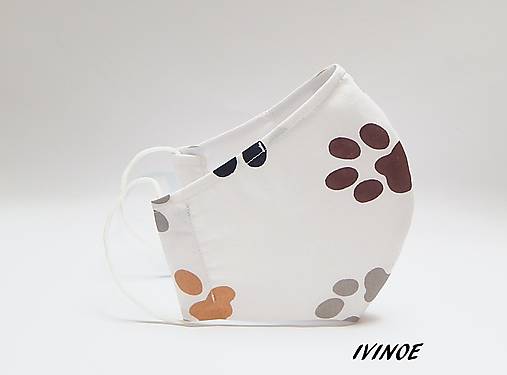 Rúška - Dizajnové rúško - Labky - 12893878_