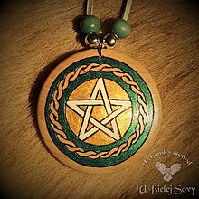 Náhrdelníky - Amulety Symboly (Pentagram) - 12899690_