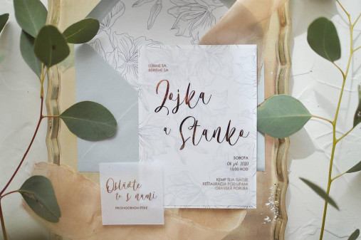 Papiernictvo - svadobné oznámenie "jemné lalie" - 12899077_