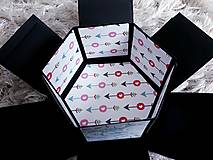 Úložné priestory & Organizácia - Hexagonálny box na fotky (Láska v krabičke) - 12904241_