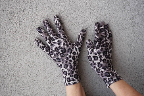 Rukavice - Rukavičky - Sivý leopard - 12905115_