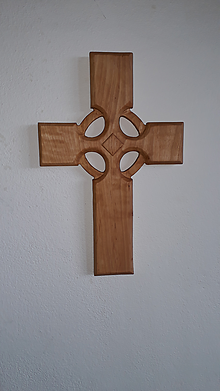 Dekorácie - DREVOREZBA-Drevený  krížik, poštovne zdarma - 12905813_