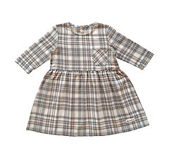 Detské oblečenie - Kockované šaty - 12907206_