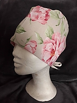 Čiapky, čelenky, klobúky - operačná čiapka-kvety - 12903956_