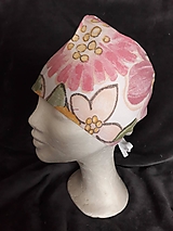 Čiapky, čelenky, klobúky - operačná čiapka kvetinová - 12903995_