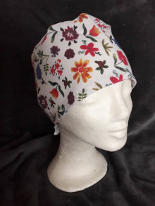 Čiapky, čelenky, klobúky - operačná čiapka kvetinová (drobné kvietky) - 12903999_