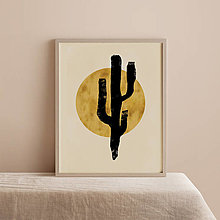 Obrazy - Print s kaktusom - 12905407_