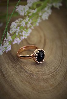 Prstene - turmalínový prsteň ochranný (striebro) - 12908731_