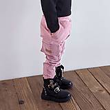 Detské oblečenie - Menčestrové nohavice - pink - 12911872_
