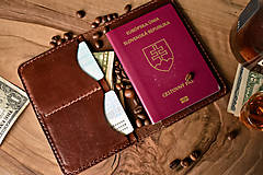 Peňaženky - Cestovná peňaženka na cestovný pas - 12911800_