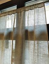 Úžitkový textil - Záclona 100% ľan - šitie na želanie - 12911323_