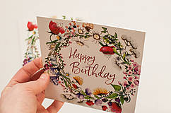 Papier - Pohľadnica "Happy Birthday" - 12909884_