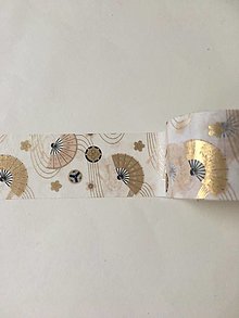 Papier - Papierová WASHI páska - Japonské vejáriky - - 12909797_