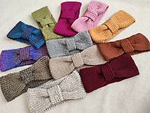 Dámska ručne pletená čelenka - farby od výmyslu sveta :)