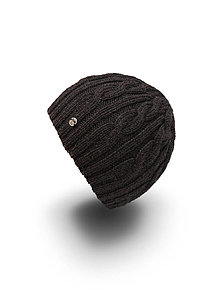 Čiapky, čelenky, klobúky - Merino čiapka antracitová - 12908735_