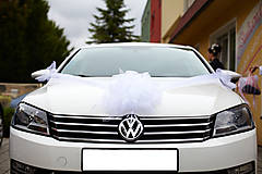Dekorácie - výzdoba svadobného auta - 12916057_