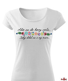 Topy, tričká, tielka - zľava 30% - dámske tričko "Ako sa do hory volá" - 12915591_