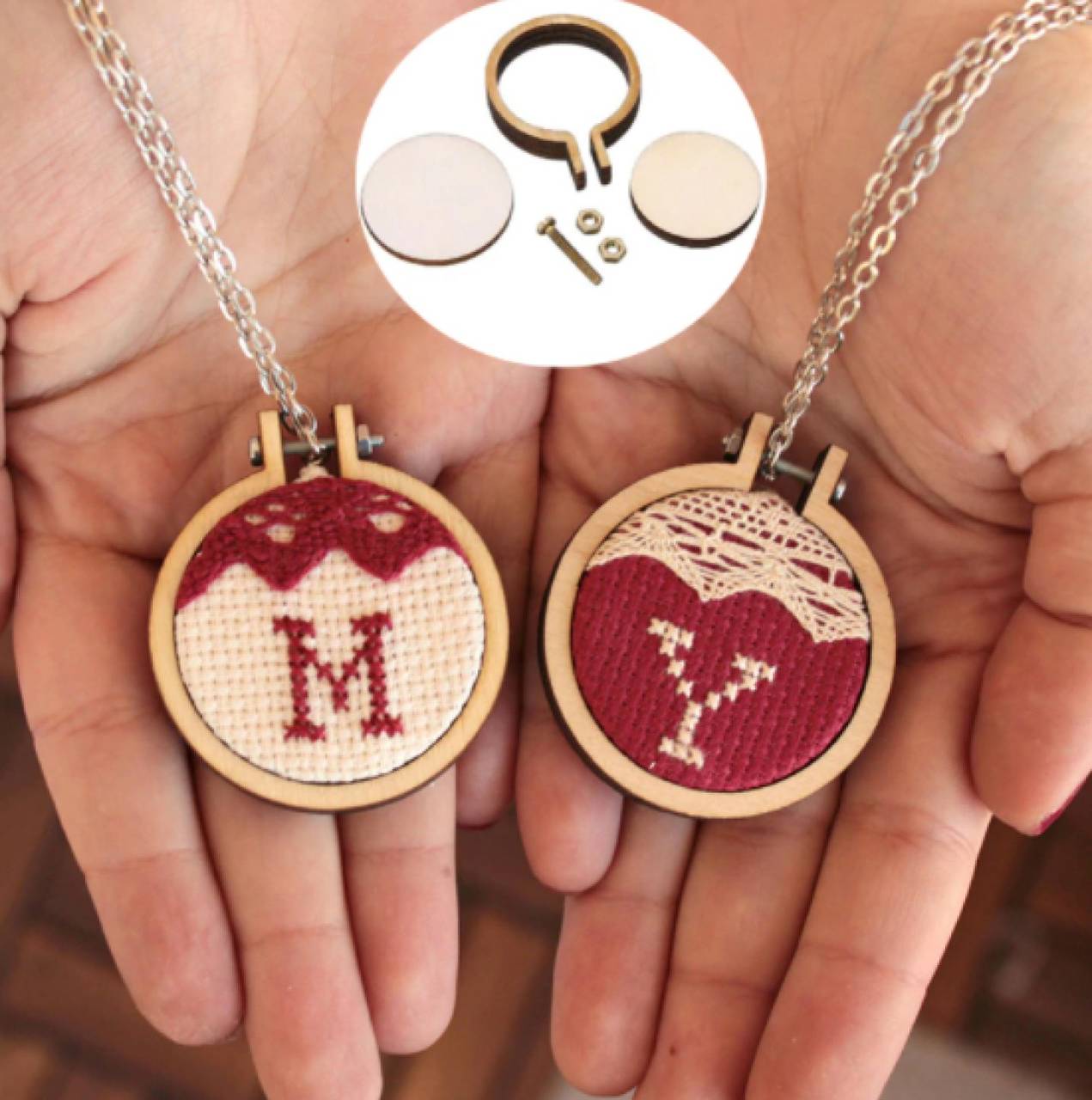 BK101 Bambusový mini krúžok na vyšívanie  