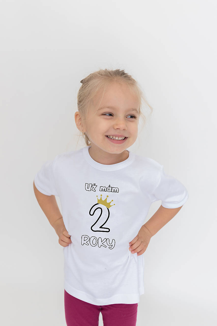 Detské tričko- Už mám 2 roky