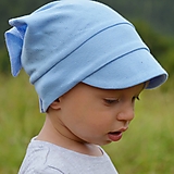 Detské čiapky - Letná vzdušná šatka modrá - 12921066_