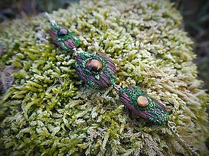 Náramky - Druidský prírodný náramok s tigrím okom - 12921777_