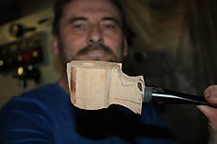 Pánske doplnky - Štýlová fajka z briárového dreva #2103 - 12921108_