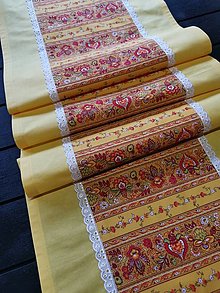 Úžitkový textil - Stredový obrus - Štóla - 12923701_